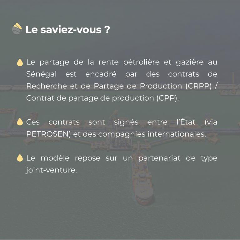 Le saviez-vous ? Le partage de la rente pétrolière et gazière est encadré par des contrats de partage de production